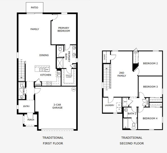 2D floor plan layout for the Cove by Landsea Homes in Watermark, Cocoa, FL (Image 3).