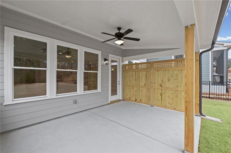 Exterior details and patio area of a home in , Canton (Image 23).