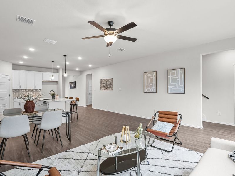 Furnished interior view inside a new home in Royal Crest, San Antonio (Image 19).