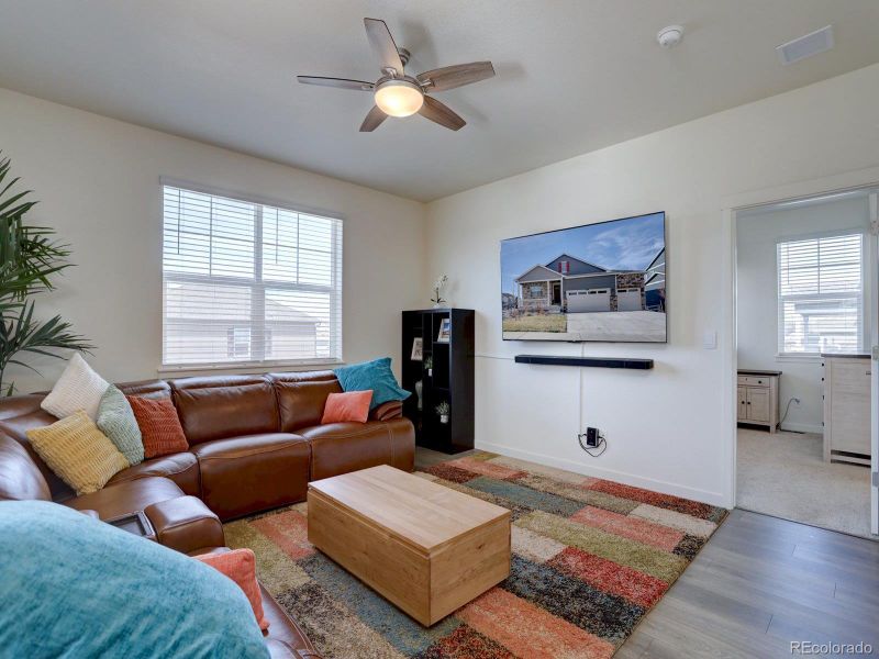 Furnished interior view inside a new home in Crystal Valley Pine Ridge, Castle Rock (Image 8).