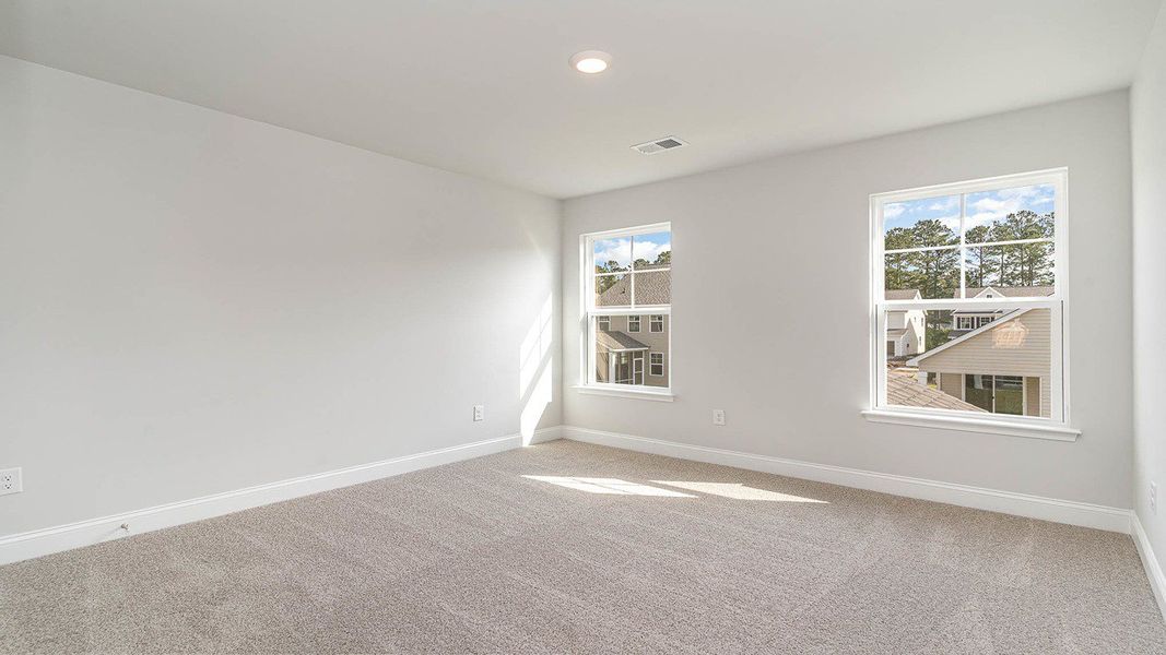 Representative unfurnished interior of a home built from the FORRESTER by D.R. Horton in Haven View, Murrells Inlet (Image 31).