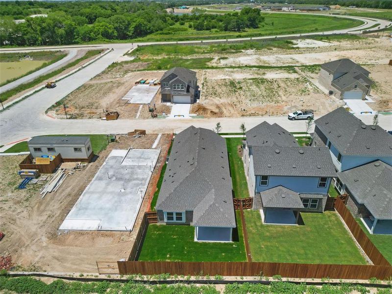 Aerial view of residential area Aerial view of residential area