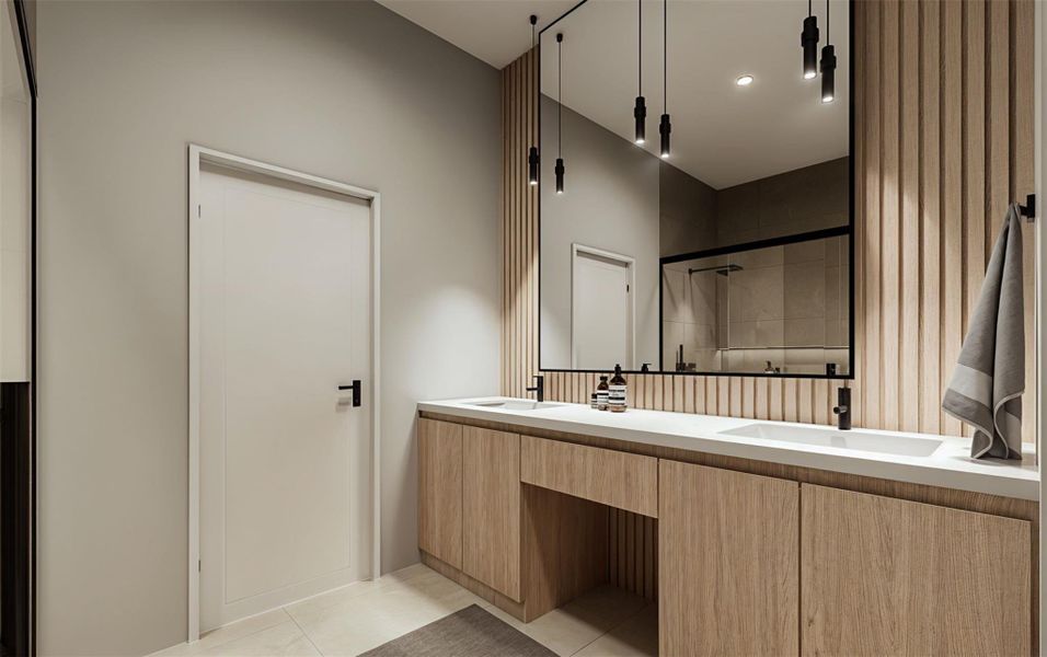 Furnished interior view inside a new home in , Houston (Image 17). Furnished interior view inside a new home in , Houston (Image 17).