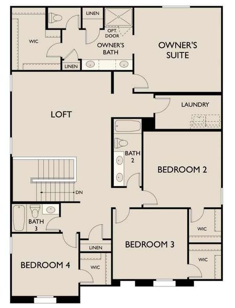 Daisy Floorplan - 2nd Floor - Lot 370