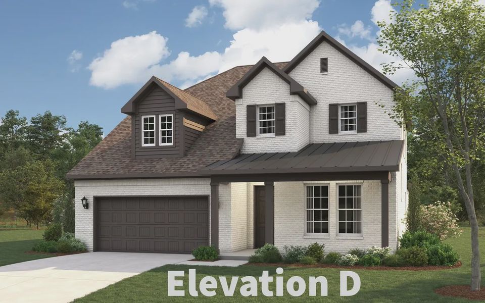 Representative exterior photo of a completed home built from the Portico by Stonehollow Homes in Pioneer Estates, Blue Ridge, TX (Image 17). Representative exterior photo of a completed home built from the Portico by Stonehollow Homes in Pioneer Estates, Blue Ridge, TX (Image 17).