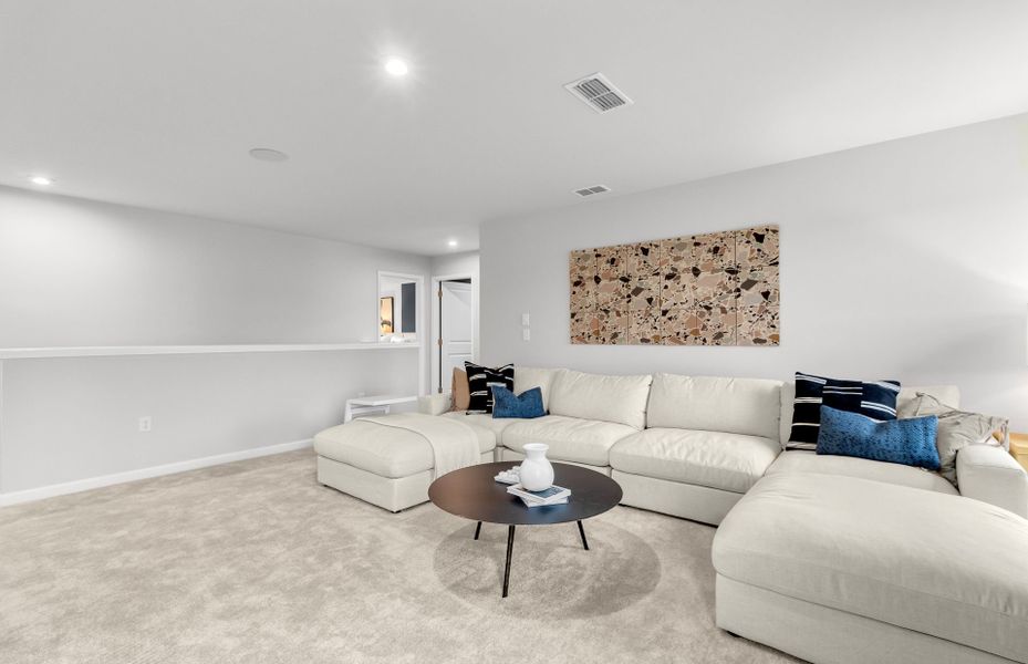 Furnished interior view inside a new home in Carpenter Falls, Durham (Image 3).