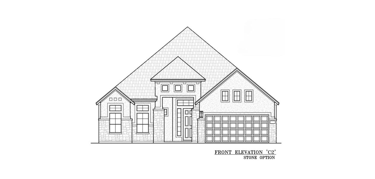 Representative exterior photo of a completed home built from the Marbella by Chesmar Homes in Buffalo Crossing – New Phase Now Preselling, Cibolo, TX (Image 4).