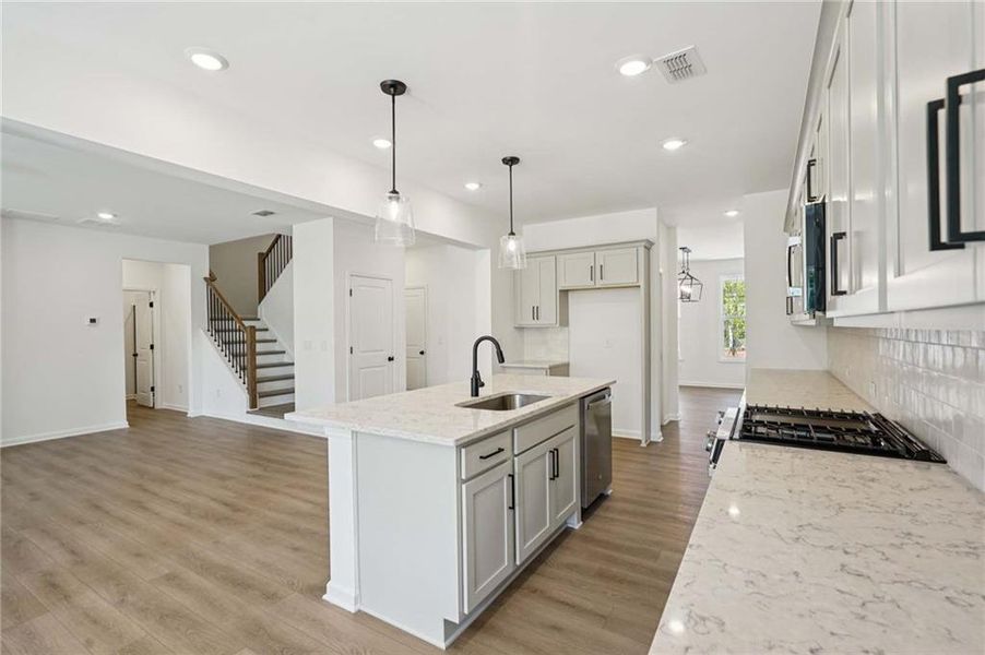 Furnished interior view inside a new home in The Estates at Casteel, Bethlehem (Image 5).