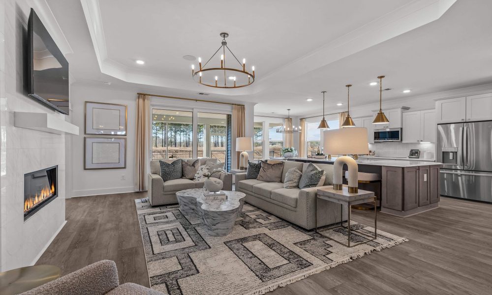 Furnished interior view inside a new home in The Willows, Loris (Image 10).