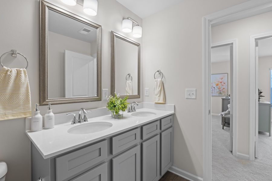 Representative furnished interior of a home built from the Walnut by McGuinn Homes in Sibley Village Townhomes, Sumter (Image 28).