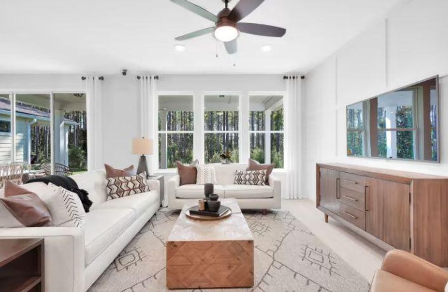 Furnished interior view inside a new home in Costa Pointe, Vero Beach (Image 6).