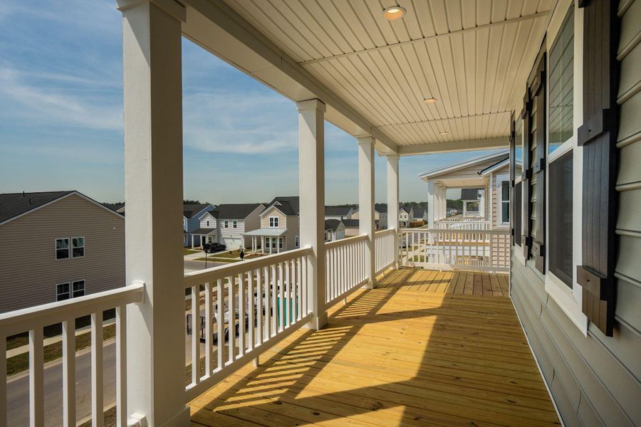 Exterior details and patio area of a home in Heron's Walk at Summers Corner, Summerville (Image 25).