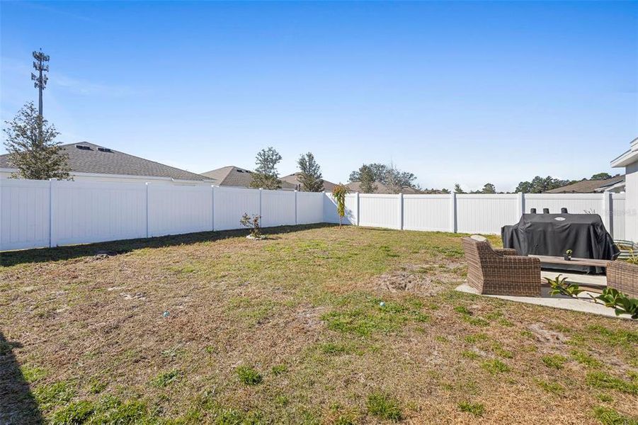 Exterior details and patio area of a home in Vineland Reserve, Osteen (Image 4).