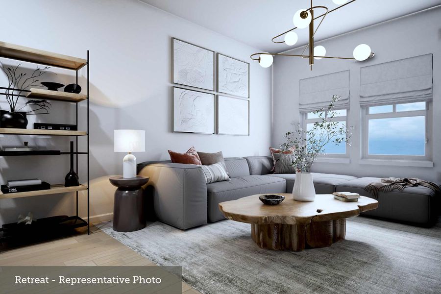 Furnished interior view inside a new home in Mustang Lakes, Celina (Image 5).