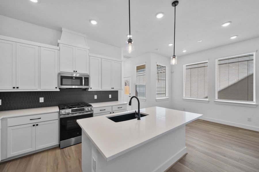 Furnished interior view inside a new home in Meridiana, Manvel (Image 7).