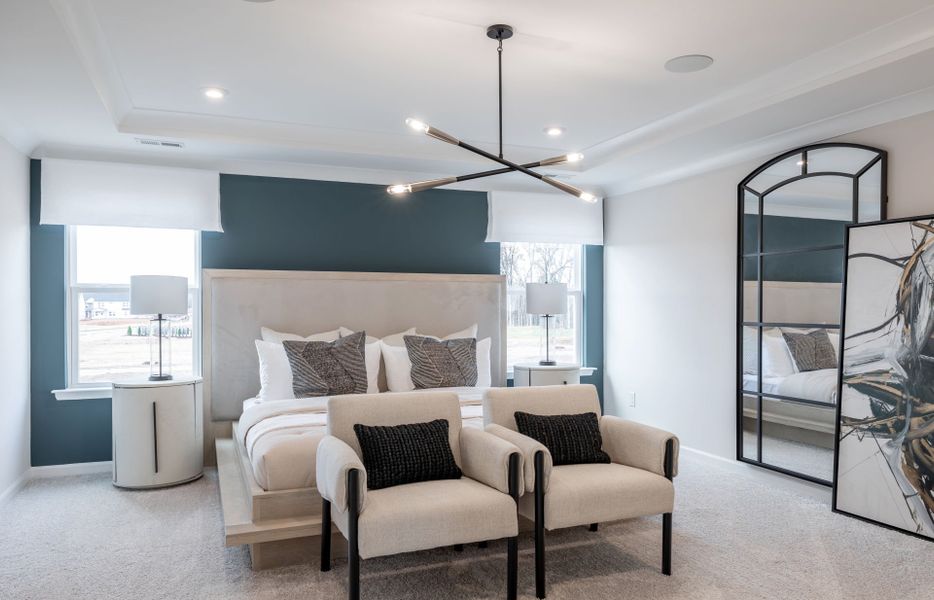 Furnished interior view inside a new home in Stewarts Landing, Charlotte (Image 5).