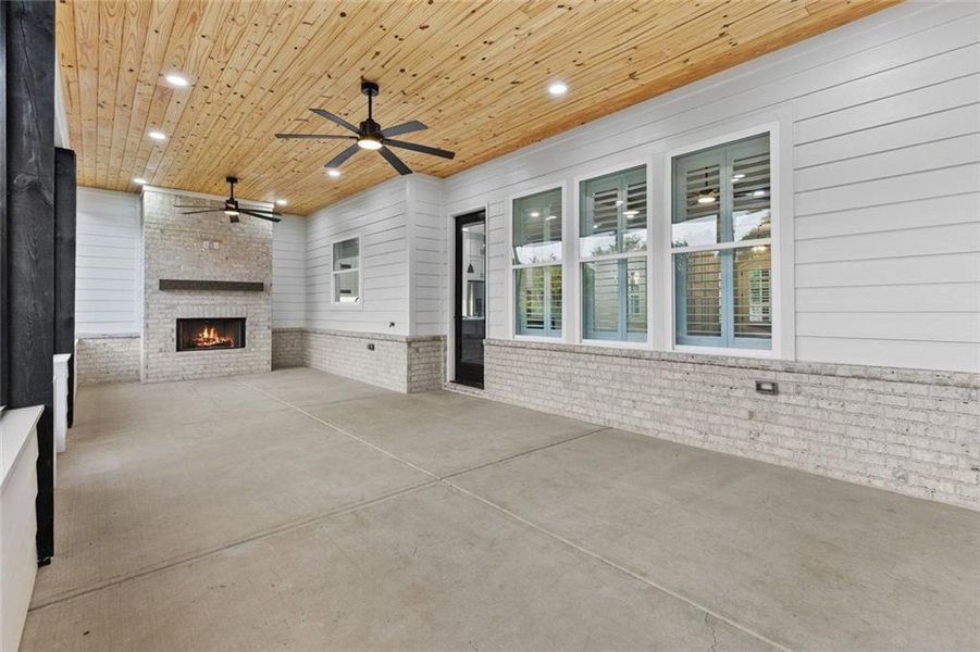 Exterior details and patio area of a home in , Bethlehem (Image 36).