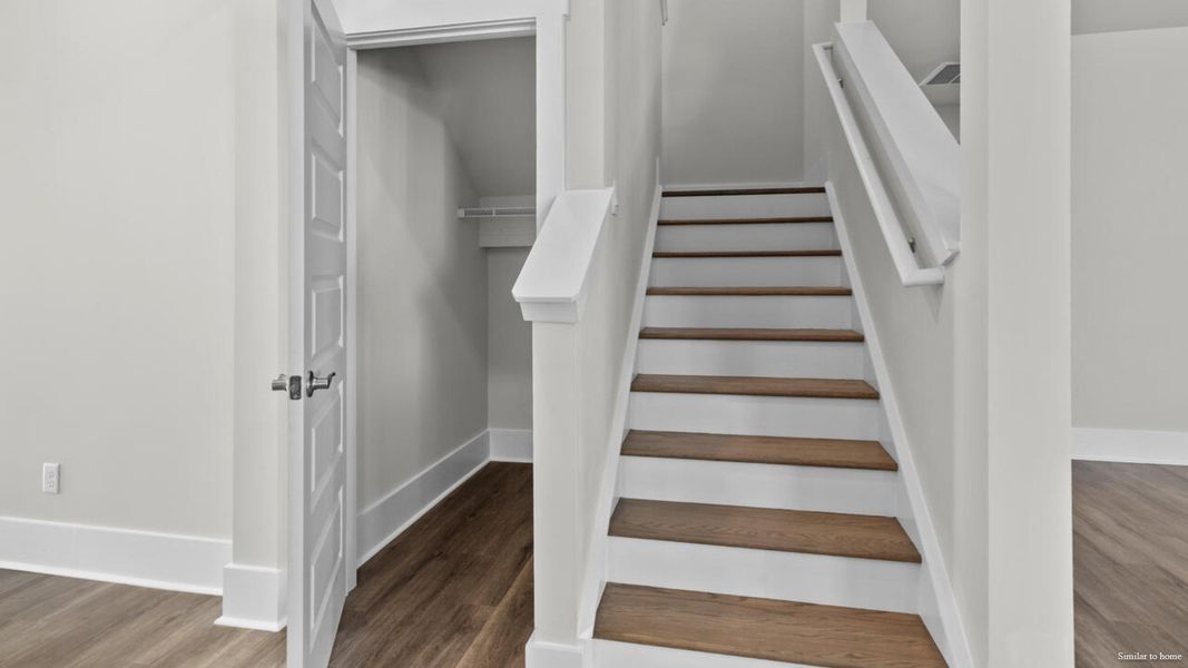 Representative unfurnished interior of a home built from the Harbor Oak by D.R. Horton in The Grove at Blake Farm, Wilmington (Image 35).