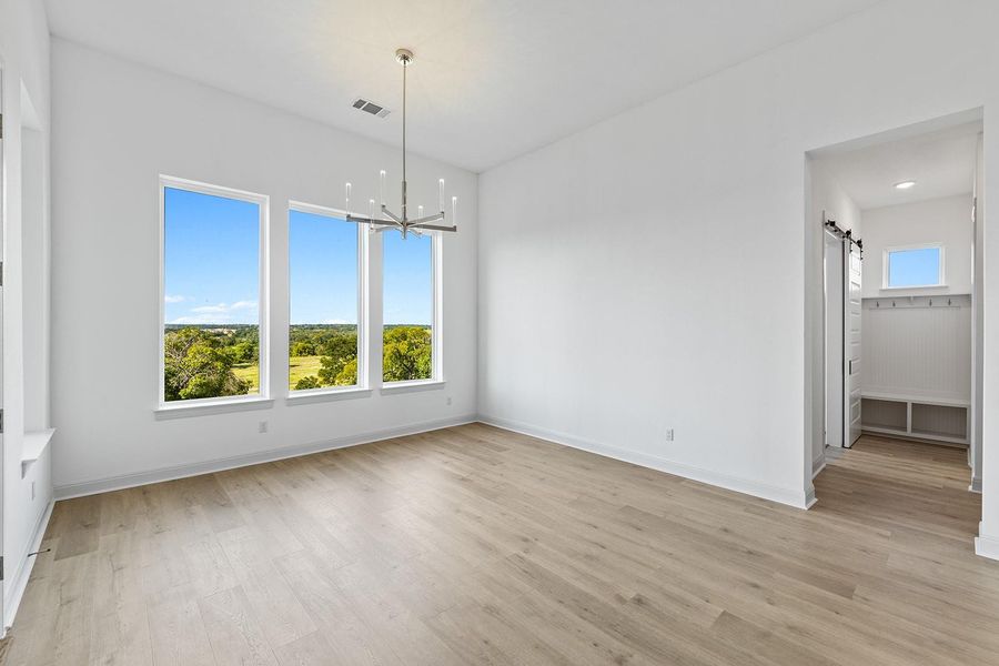 Spacious, unfurnished interior of a new home in Lariat - 80', Liberty Hill (Image 14). Spacious, unfurnished interior of a new home in Lariat - 80', Liberty Hill (Image 14).