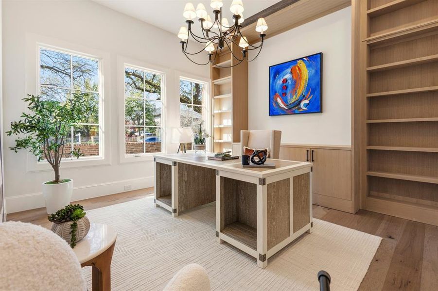 Furnished interior view inside a new home in , Dallas (Image 8).