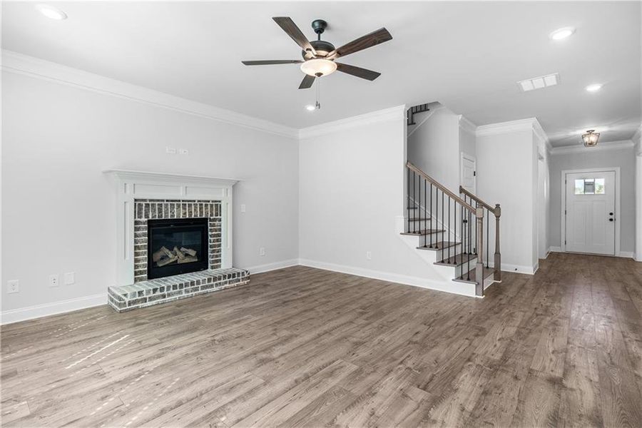 Spacious, unfurnished interior of a new home in Calgary Downs, Winder (Image 16).