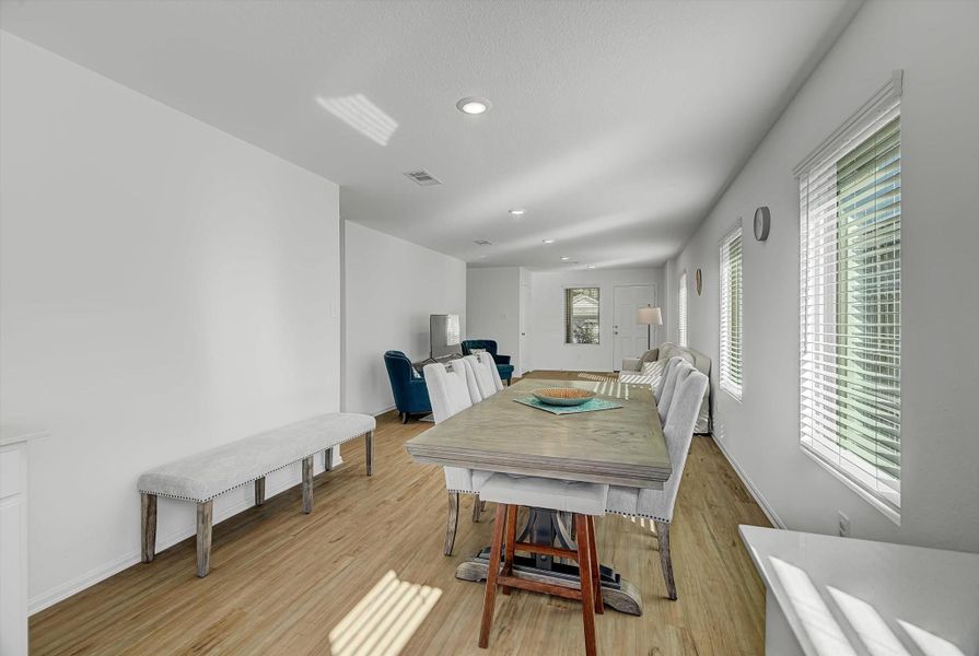 Furnished interior view inside a new home in Pinewood at Grand Texas: Colonial & Cottage Collections, New Caney (Image 15).