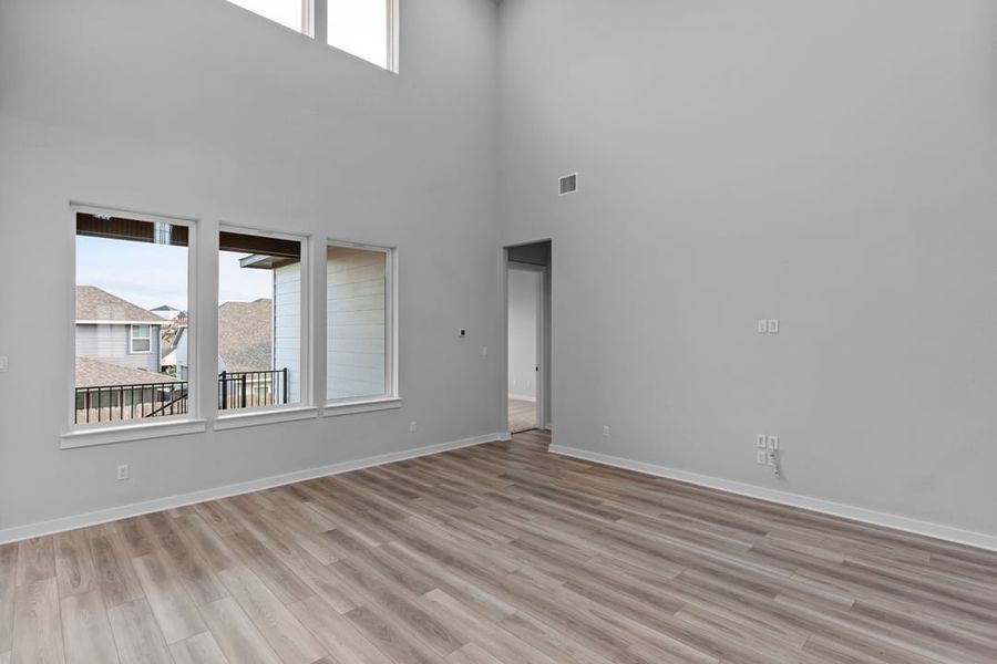 Spacious, unfurnished interior of a new home in Park Collection at Lariat, Liberty Hill (Image 23). Spacious, unfurnished interior of a new home in Park Collection at Lariat, Liberty Hill (Image 23).