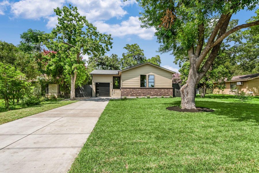 Front exterior of a new home in , Austin, TX, highlighting curb appeal (Image 2). Front exterior of a new home in , Austin, TX, highlighting curb appeal (Image 2).