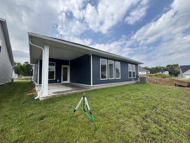 Exterior details and patio area of a home in The Preserve at Five Oaks, Lebanon (Image 3).