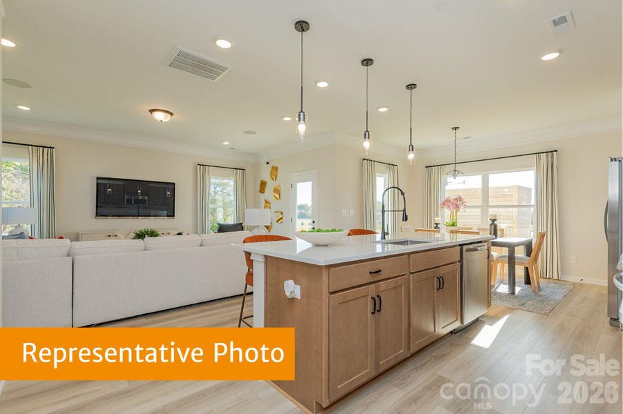 Furnished interior view inside a new home in Catawba Trace, Catawba (Image 5).