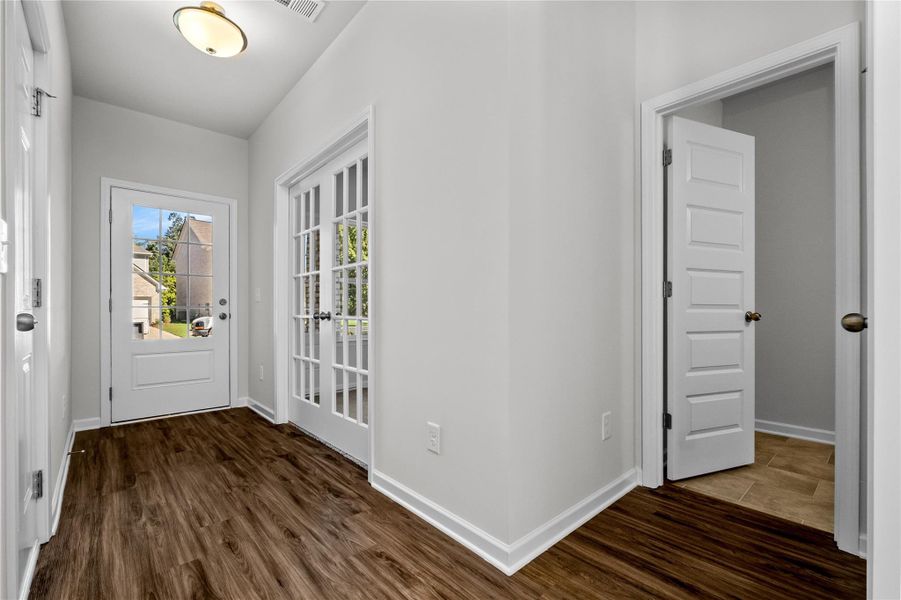 The Coleman- Foyer into study. Home under construction, photo used for illustrative purposes only, colors and options will vary. The Coleman- Foyer into study. Home under construction, photo used for illustrative purposes only, colors and options will vary.