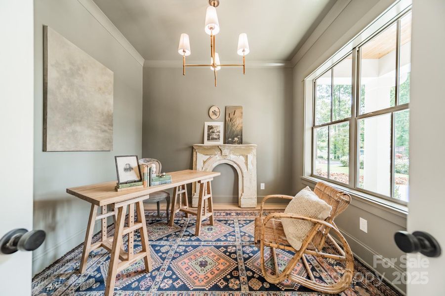 Furnished interior view inside a new home in , Charlotte (Image 11).