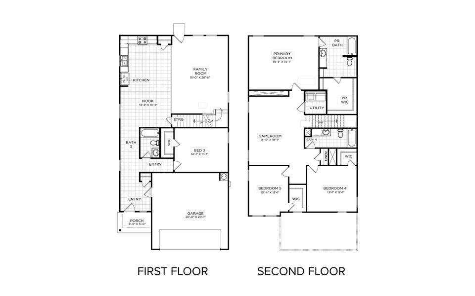 2D floor plan layout for the Wise Colony At Pinehurst by Brohn Homes in Colony at Pinehurst, Pinehurst, TX (Image 3). 2D floor plan layout for the Wise Colony At Pinehurst by Brohn Homes in Colony at Pinehurst, Pinehurst, TX (Image 3).