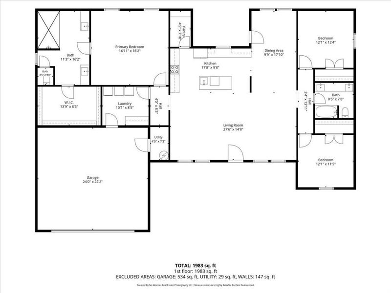 2D floor plan layout of this home in , Poolville, TX (Image 4).
