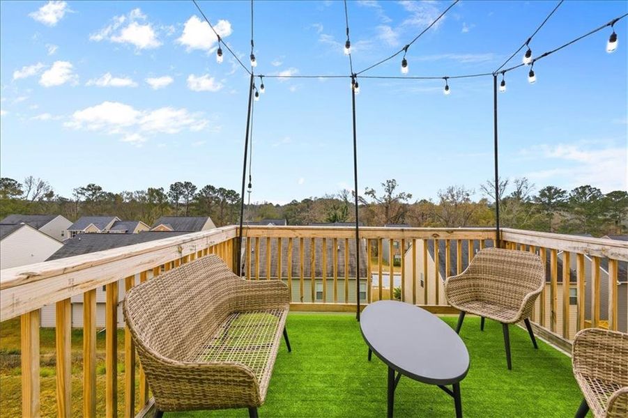 Exterior details and patio area of a home in , Atlanta (Image 24).
