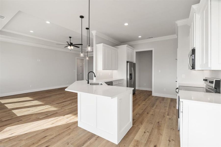 Furnished interior view inside a new home in , Mabank (Image 6). Furnished interior view inside a new home in , Mabank (Image 6).