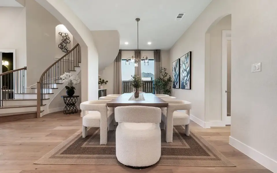 Representative furnished interior of a home built from the Laguna III by CastleRock Communities in Lakesong, Grand Prairie (Image 56).