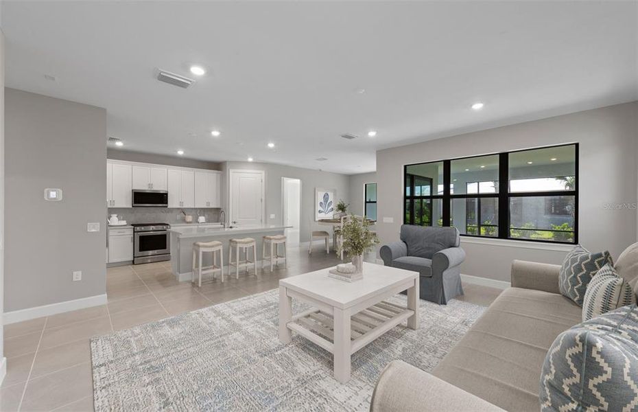Furnished interior view inside a new home in , North Port (Image 9).
