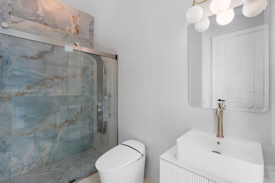 Furnished interior view inside a new home in , Surfside (Image 12).