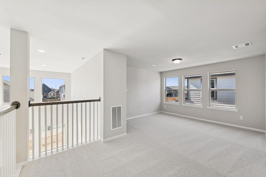 Versatile activity room upstairs