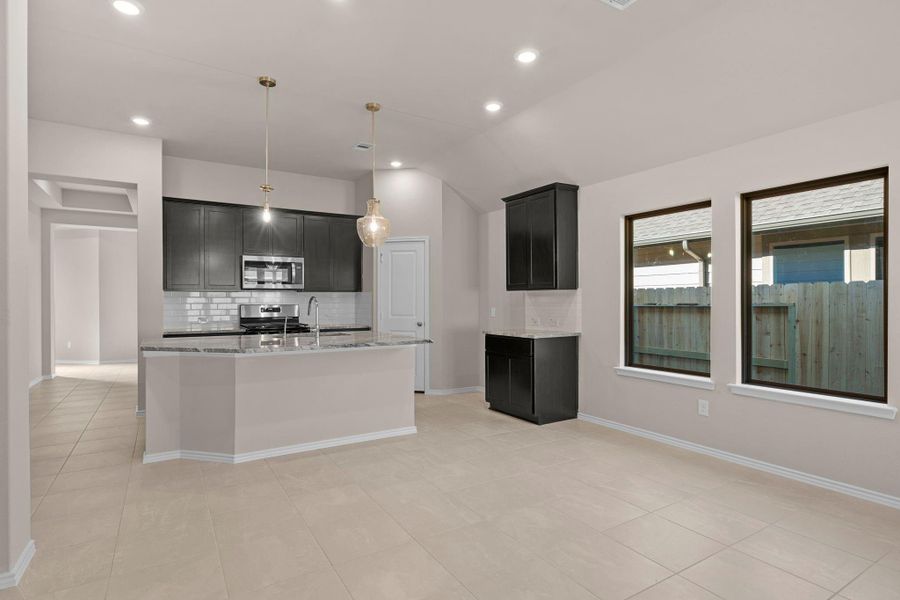 Furnished interior view inside a new home in The Meadows at Imperial Oaks, Conroe (Image 9).