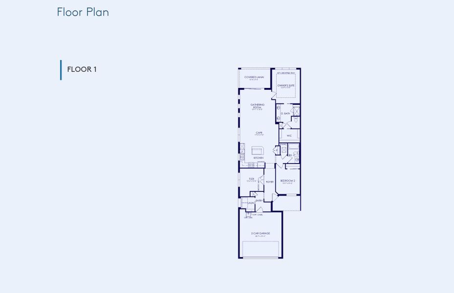 2D floor plan layout of this home in Explore North River Ranch, Parrish, FL (Image 3).