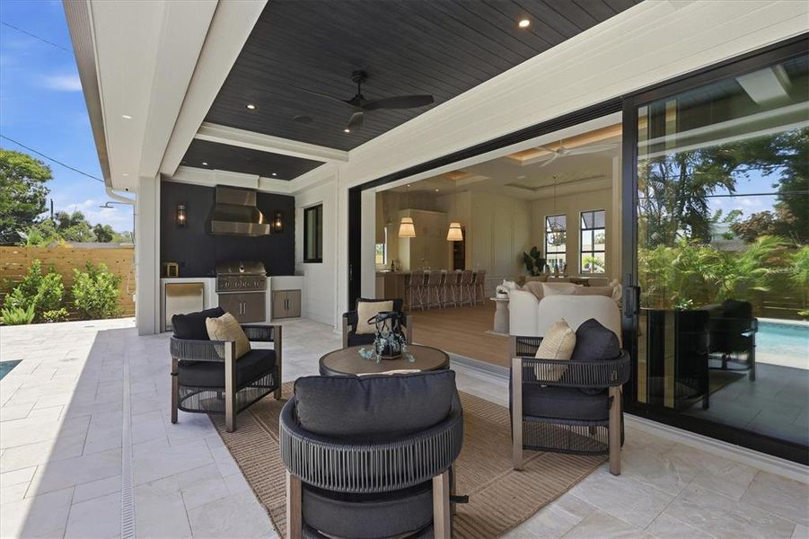 Exterior details and patio area of a home in , Sarasota (Image 28).