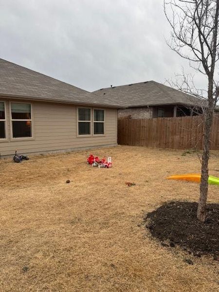 Exterior details and patio area of a home in Sculptor's Park, Springtown (Image 22). Exterior details and patio area of a home in Sculptor's Park, Springtown (Image 22).