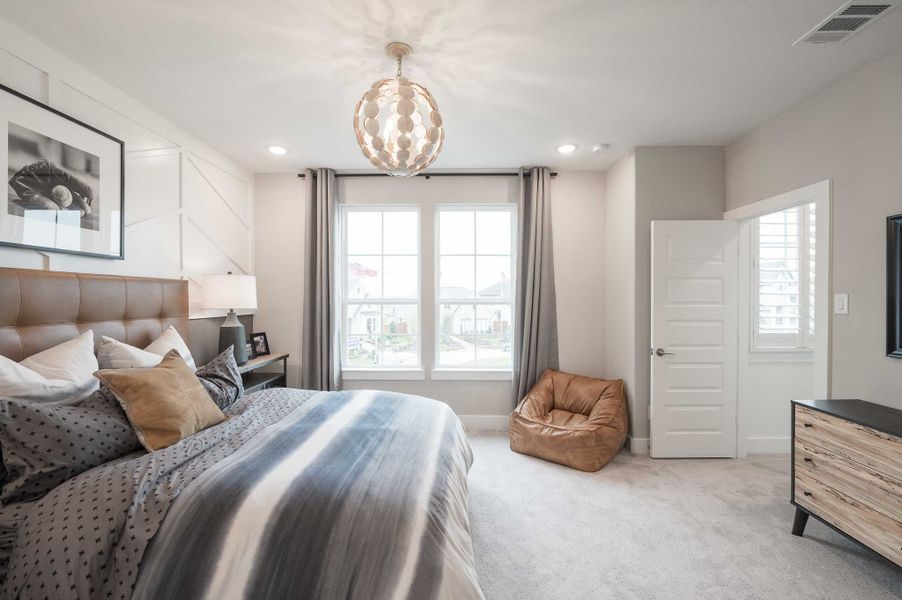 Representative furnished interior of a home built from the Milan by Tri Pointe Homes in Evergrove, Richmond (Image 35).