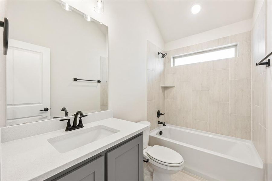 Furnished interior view inside a new home in ArrowBrooke, Aubrey (Image 28).