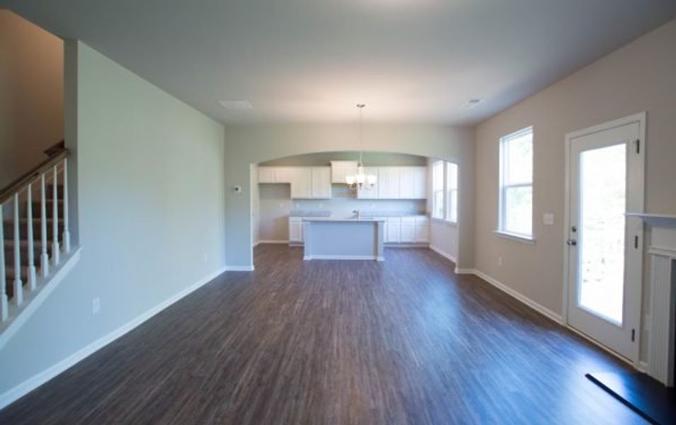 Representative unfurnished interior of a home built from the Laurel by Piedmont Residential in The Reserve at Willow Oaks, Canton (Image 20).