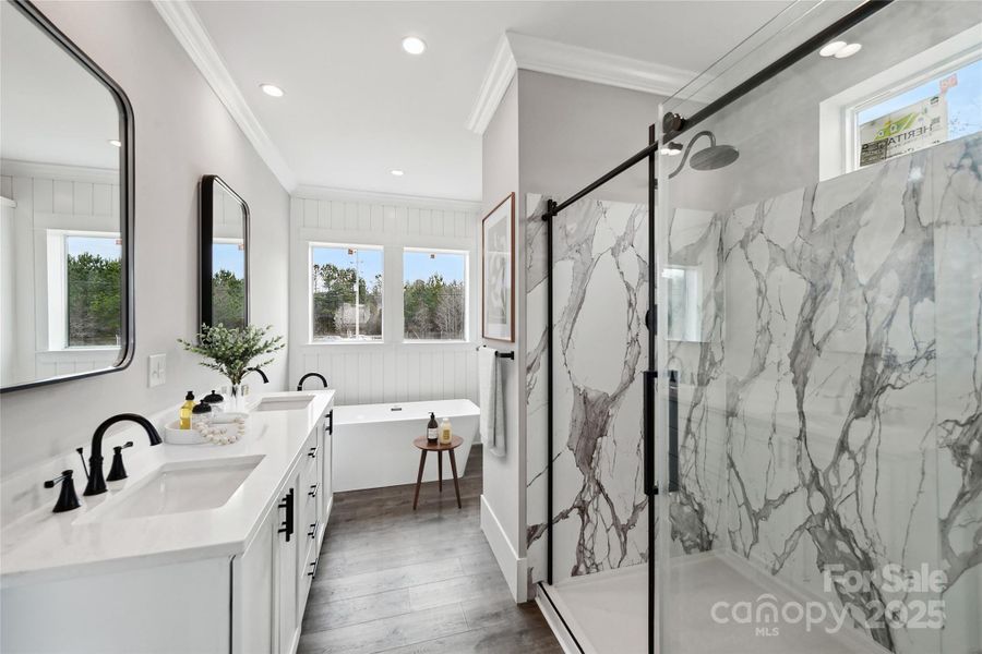 Furnished interior view inside a new home in , Statesville (Image 3).