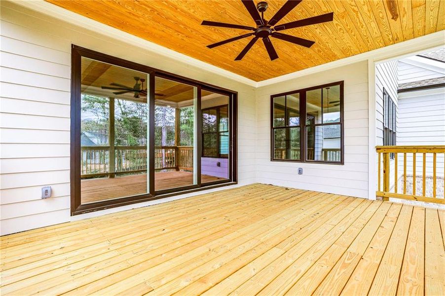 Exterior details and patio area of a home in , Atlanta (Image 30).