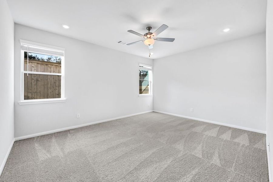 Representative unfurnished interior of a home built from the Artemis 2027NC by Saratoga Homes in Aldine Pines, Houston (Image 23). Representative unfurnished interior of a home built from the Artemis 2027NC by Saratoga Homes in Aldine Pines, Houston (Image 23).